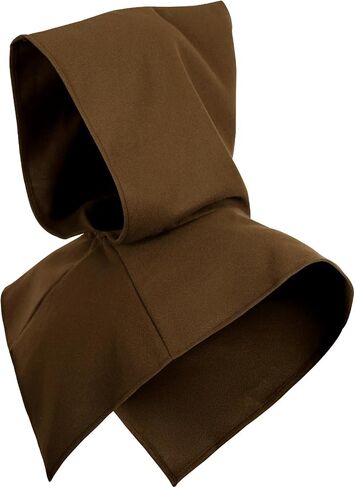 UQJE Medieval Cowl Hood Renaissance Assassin Hood Halloween Short Hooded Cloak for Adult in Saudi Arabia