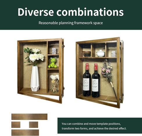 إطار صندوق ظلال مقاس 16 × 20 مع زجاج شبكي مصقول، إطار صندوق ظل عميق مع باب مفصلي، باب مفصلي، بعمق قابل للاستخدام 4/3 بوصة، خشب صلب 100% in Saudi Arabia