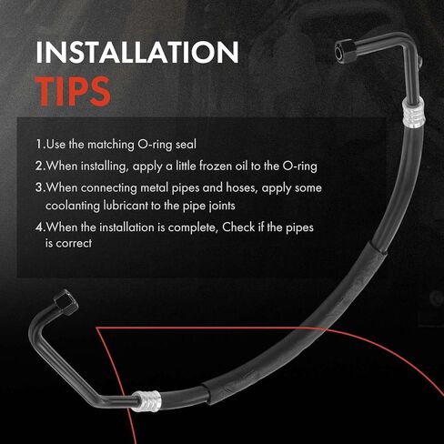 A-Premium A/C Suction Hose Assembly Compatible with Jeep Wrangler 1994-1995 2.5L 4.0L, Compressor to Evaporator in Saudi Arabia