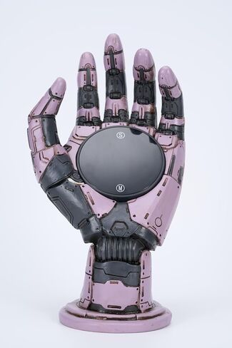 ساعة منبه رقمية يدوية ميكانيكية من Cyberpunk، تمثال راتنج Steampunk، ديكور مكتب in Saudi Arabia