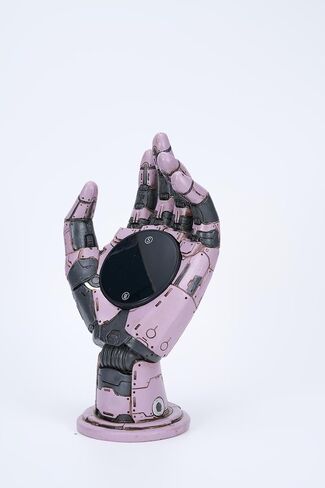 ساعة منبه رقمية يدوية ميكانيكية من Cyberpunk، تمثال راتنج Steampunk، ديكور مكتب in Saudi Arabia