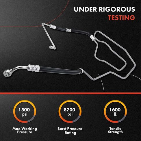 A-Premium Power Steering Pressure Hose Line Assembly Compatible with Volkswagen Jetta 2000-2004, Golf 1999-2004, L4 1.9L, Automatic Transmission, Pump to Rack/Gear in Saudi Arabia