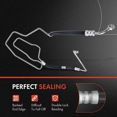 A-Premium Power Steering Pressure Hose Line Assembly Compatible with Volkswagen Jetta 2000-2004, Golf 1999-2004, L4 1.9L, Automatic Transmission, Pump to Rack/Gear in Saudi Arabia