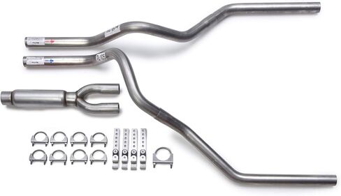 Glasspack Mandrel-Bent Dual Truck Exhaust Kit with Chrome Tips in Kuwait