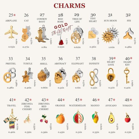 MignonandMignon Add-on Charms, Initial, Zodiac, Birthstone, Heart, Moon, Sun, Stainless Steel Charms for Bracelets, Birthday Gifts for Her – Add-on-charms in Saudi Arabia