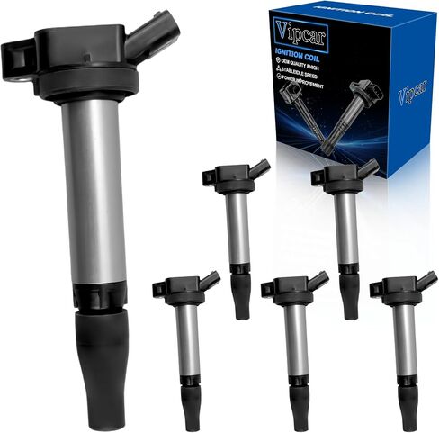 6Pcs Ignition Coil Pack Compatible with Toyota 2016-20 Tacoma V6 3.5L, 2016 Tacoma L4 2.7L, #UF796, 9091902273, 90919A2008 in Saudi Arabia
