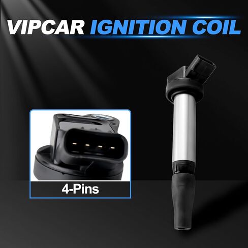 6Pcs Ignition Coil Pack Compatible with Toyota 2016-20 Tacoma V6 3.5L, 2016 Tacoma L4 2.7L, #UF796, 9091902273, 90919A2008 in Saudi Arabia
