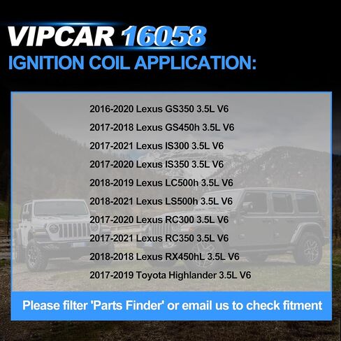 6Pcs Ignition Coil Pack Compatible with Toyota 2016-20 Tacoma V6 3.5L, 2016 Tacoma L4 2.7L, #UF796, 9091902273, 90919A2008 in Saudi Arabia