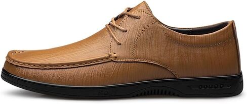 أحذية MWX الجلدية الرجالية بدون كعب سهلة الارتداء في الفستان الرسمي، أحذية مشي كاجوال مريحة للعمل in Kuwait