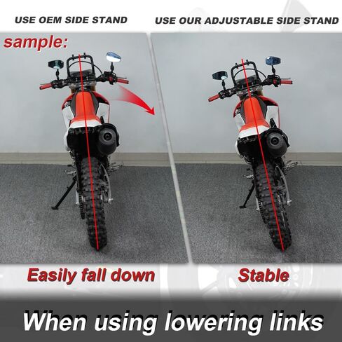 Xitomer Adjustable Kickstand Fit for Eliminator 450 2023-2025 Ninja 500 Z500 /Ninja 400 Ex400 2018-2024 /Z400 2019-2024 /NINJA e-1 ABS Z e-1 ABS 2024 2025 Side Kickstand in Saudi Arabia