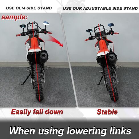 Xitomer Adjustable Kickstand Compatible with Sur Ron Light Bee S/X for Segway X160 / X260 for Talaria Sting Motorcycle Adjustable SideStand in Saudi Arabia