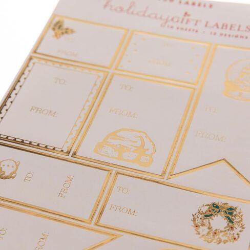 Christmas Gift Labels by Graphique, 52 Self-Adhesive Holiday Stickers, 13 Designs, to and from Names, for Holiday Wrapping Paper & Gift Bags in Saudi Arabia