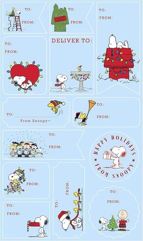 Christmas Gift Labels by Graphique, 52 Self-Adhesive Holiday Stickers, 13 Designs, to and from Names, for Holiday Wrapping Paper & Gift Bags in Saudi Arabia