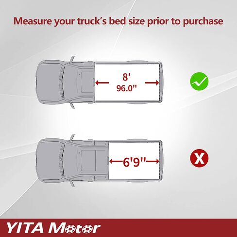 YITAMOTOR غطاء تونيو ناعم رباعي الطي يناسب فورد F-250 F-350 F250 F350 Super Duty 8ft Bed 1999-2016 in Kuwait