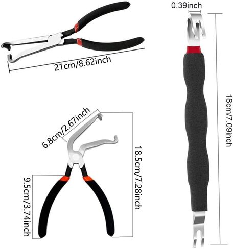 Electrical Disconnect Pliers Set, Automotive Tools Connector Clamps, Fuel Line Clip Remover Tools for Cars, Trucks Repair with Rapid Disconnector,Automotive Circuit Test Probe Adapter in Saudi Arabia