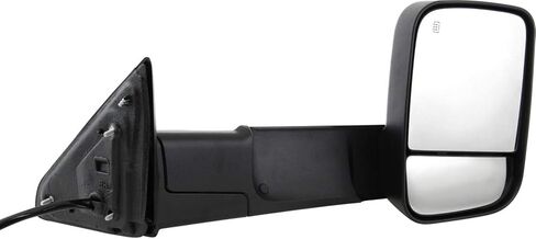 Garage-Pro Driver & Passenger Power Heated Towing Mirrors for Ram 1500 2500 2013-2018 Manual Fold, Textured, Signal Light, Puddle Lamp, Right Side Blind Spot Mirrors 2 Pack, Without Memory in Saudi Arabia