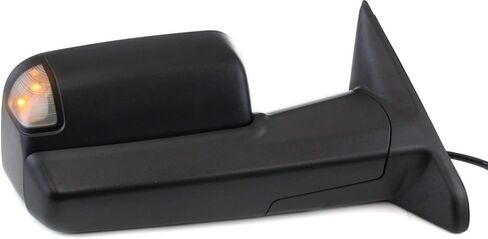 Garage-Pro Driver & Passenger Power Heated Towing Mirrors for Ram 1500 2500 2013-2018 Manual Fold, Textured, Signal Light, Puddle Lamp, Right Side Blind Spot Mirrors 2 Pack, Without Memory in Saudi Arabia