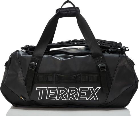 حقيبة adidas Terrex RAIN.RDY Expedition Medum Duffel، أسود/أبيض، متوسط in Saudi Arabia