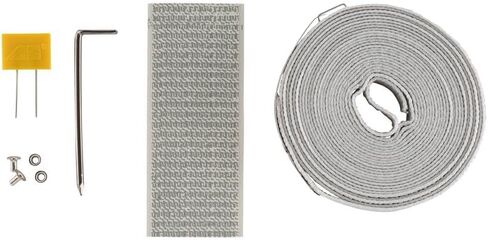 Gurtfix 44302 Roller Shutter Belt Repair Kit 14 mm Width 4.3 m Long Roller Shutter Webbing Strap Grey in Saudi Arabia