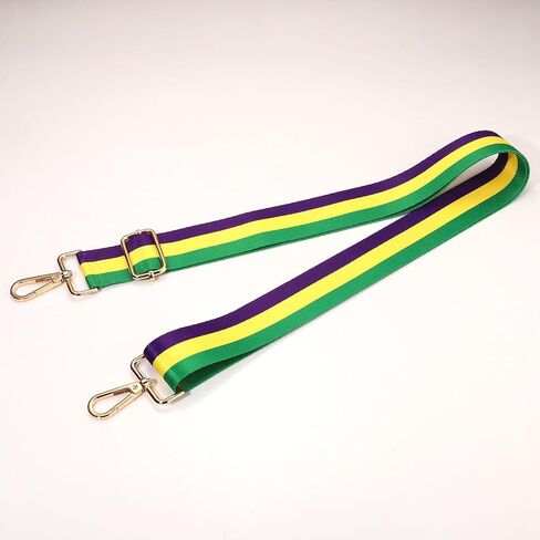 Mardi Gras Purse Strap Replacement Mask Fleur De Lis Purse Strap Purple Crossbody Bag Strap Parade Party Favors in Saudi Arabia