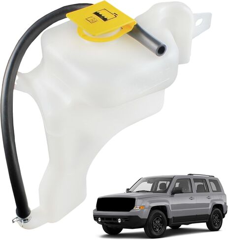 Engine Radiator Coolant Overflow Reservoir Tank with Cap Compatible with 2007-2012 Dodge Caliber 2007-2017 Jeep Compass Patriot Replaces 603-631 5058156AI 5058156AE in Saudi Arabia