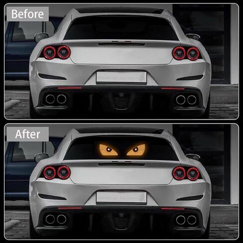 Devil Eyes Light for Cars,Dynamic Devil Eyes Led Car Lights,Devil Eyes Light for Car Windshield,USB Plug & Play Car Eyes LED Light with 12 Modes,Eye Signal Light for Car (Red) in Saudi Arabia