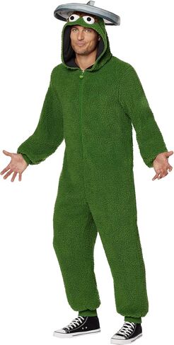 Spirit Halloween Sesame Street Adult Oscar the Grouch Costume | Officially Licensed | Group and One Piece in Saudi Arabia