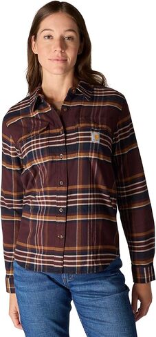 Carhartt Women's Tencel Fiber Series Relaxed Fit Plaid Shirt in Saudi Arabia