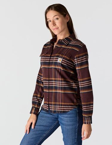 Carhartt Women's Tencel Fiber Series Relaxed Fit Plaid Shirt in Saudi Arabia