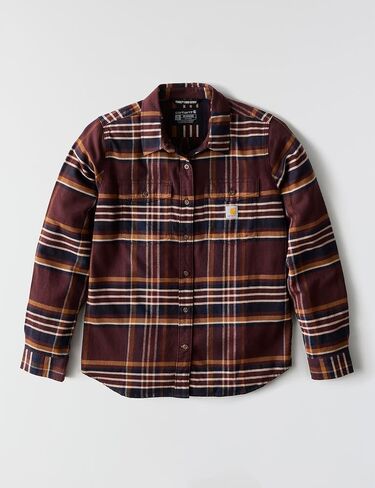 Carhartt Women's Tencel Fiber Series Relaxed Fit Plaid Shirt in Saudi Arabia
