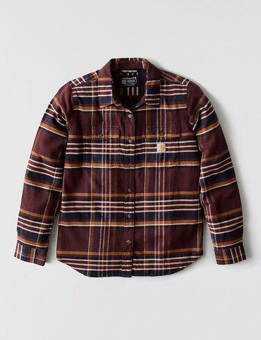 Carhartt Women's Tencel Fiber Series Relaxed Fit Plaid Shirt in Saudi Arabia
