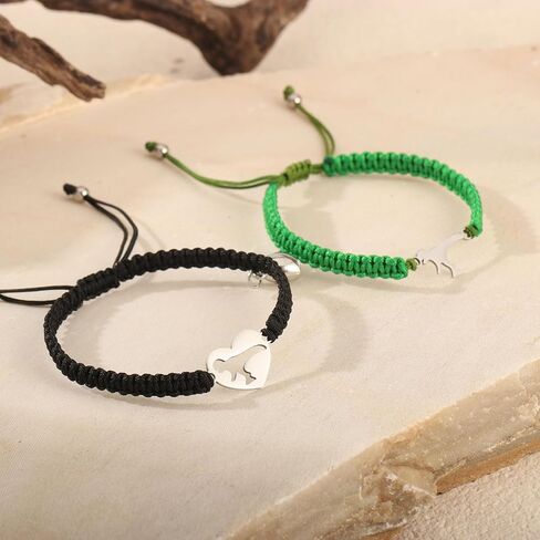2Pcs First Day of Kindergarten School Bracelet for Mommy and Me,Matching Dinosaur Bracelets for Mother Son Daughter in Kuwait
