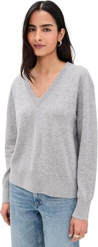 White & Warren Women's Cashmere V Neck Pullover in Saudi Arabia