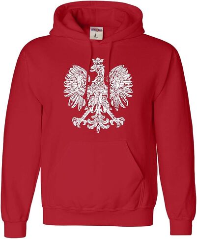 كنزة بقلنسوة للرجال والنساء من Go All Out Polska Eagle Polish Pride بولندا in Saudi Arabia