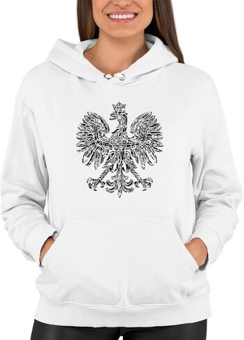 كنزة بقلنسوة للرجال والنساء من Go All Out Polska Eagle Polish Pride بولندا in Saudi Arabia
