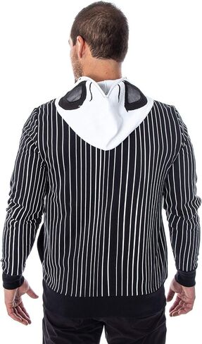 Seven Times Six Nightmare Before Christmas Men's Jack Skellington Tuxedo Full-Zip Adult Costume Hoodie in Saudi Arabia