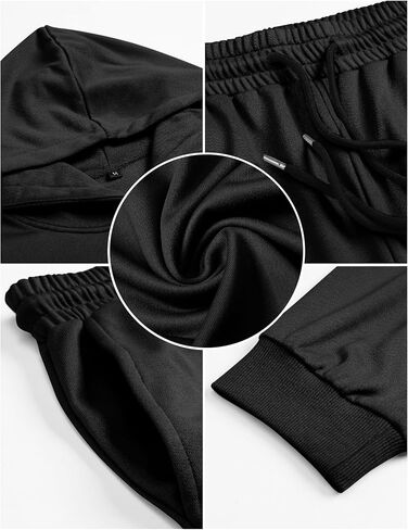 Babioboa Men's Hooded Tracksuit 2 Piece Jogging Suit Letter Graphic Sweatsuit Casual Hoodie & Sweatpant Set Sportswear in Saudi Arabia