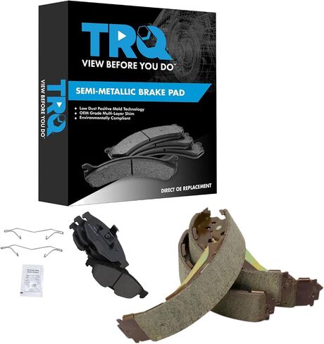 وسائد فرامل أمامية وخلفية TRQ شبه معدنية متوافقة مع 2003-2006 كرايسلر سيبرينغ 2003-2006 دودج ستراتوس in Saudi Arabia