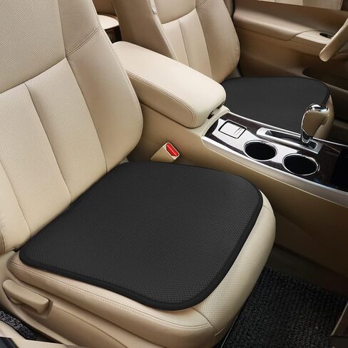 وسادة مقعد السيارة للقيادة، وسادة تبريد مقعد السيارة الشبكية ثلاثية الأبعاد للصيف - للشاحنة، كرسي المكتب، الكرسي المتحرك (أسود 1 قطعة) in Kuwait