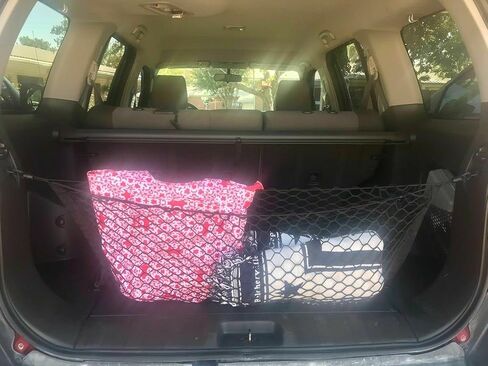 Rear Trunk Organizer Cargo Net for Nissan Xterra 2000-2015 – Envelope Style Cargo Net for SUV - Premium Mesh Elastic Car Trunk Organizer Vehicle Carrier Storage–Compatible with Xterra in Saudi Arabia