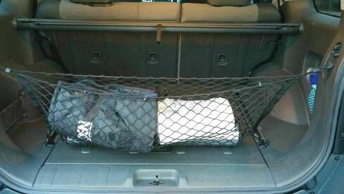 Rear Trunk Organizer Cargo Net for Nissan Xterra 2000-2015 – Envelope Style Cargo Net for SUV - Premium Mesh Elastic Car Trunk Organizer Vehicle Carrier Storage–Compatible with Xterra in Saudi Arabia
