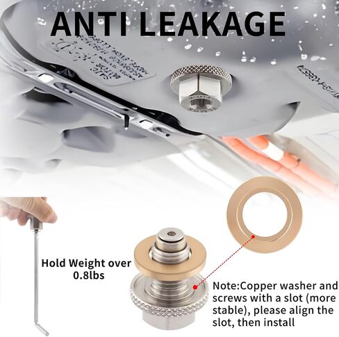 M12x1.5 Magnetic Oil Drain Plug, 304 Stainless Steel Oil Pan Drain Nut with 4 PCS Copper Washer Anti Leakage, Fits Most of Polaris, Arctic Cat, Honda, BMW, Replace 7052306,S9280012000 in Saudi Arabia