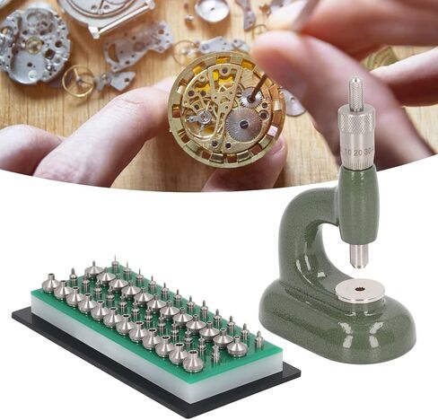 Watch Press Tool, Watch Disassembly Repair Tool Kit, Aluminum Alloy Watch Press Set with 48PCS Dies Watchmaker Jewelling Tool in Saudi Arabia
