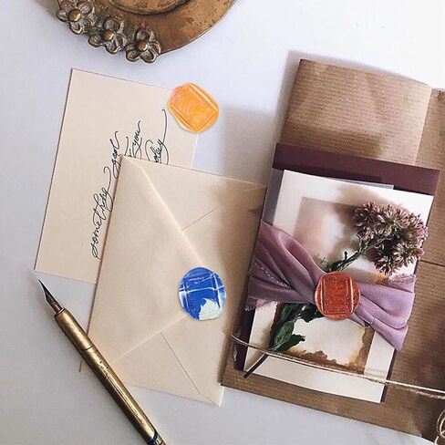 Rose Wax Seal Stamp Kit Vintage Brass Sealing Wax Stamps Set Sealing Wax Stamp Heads for Wedding Invitations Cards Envelopes Gift Packing in Kuwait