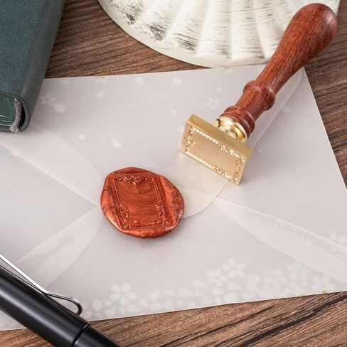 Rose Wax Seal Stamp Kit Vintage Brass Sealing Wax Stamps Set Sealing Wax Stamp Heads for Wedding Invitations Cards Envelopes Gift Packing in Kuwait