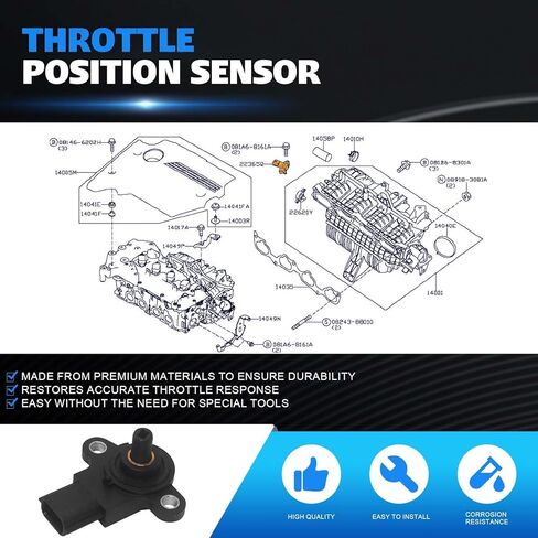 22620-3TA0A Throttle Position Sensor TPS for Nissan Altima 2013-2018 Rogue 2014-2020 Replace 226203TA0A in Saudi Arabia