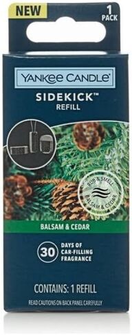 Yankee Candle Sidekick Refill for Visor Clip, Vent Clip, or Pendant - Balsam & Cedar in Saudi Arabia