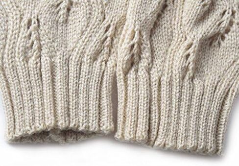 Womens Boot Socks-Winter Short Ankle Leg Warmers Lace Crochet Knitted Boot Cuffs for Women Knee High Thick Boots Topper Socks in Saudi Arabia