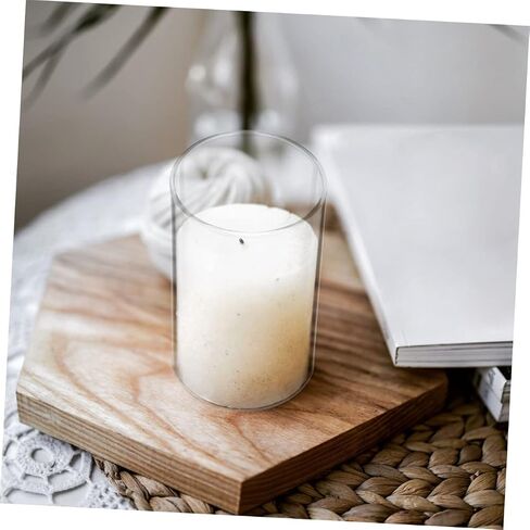 Ciieeo 3pcs Glass Windproof Candle Covers Open Ended Lamp Shade for Boho Decor Tealight Holder for Dining Room in Saudi Arabia