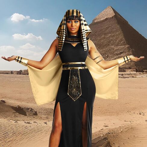 Morph Cleopatra Costume Women, Egyptian costume womens, Egyptian Goddess Costumes, Halloween Costumes For Women Adult in Saudi Arabia